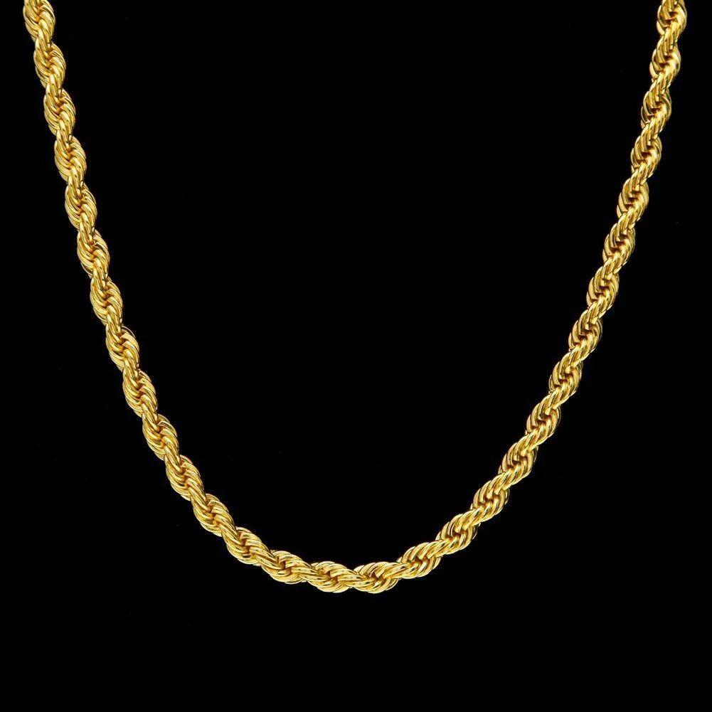 10K Solid Gold Rope Chain