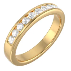 14K Gold 0.3 CTW Diamond Channel Set Band