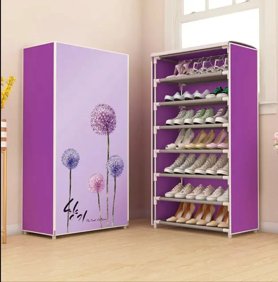 8X LAYERS PRINTED SHOE RACK