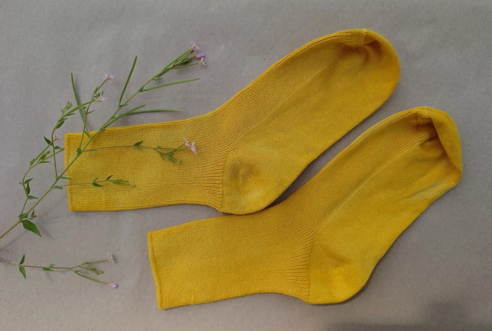 ARIA DYED ~ Children Socks. 3 Colours. Organic Cotton. Naturally dyed.