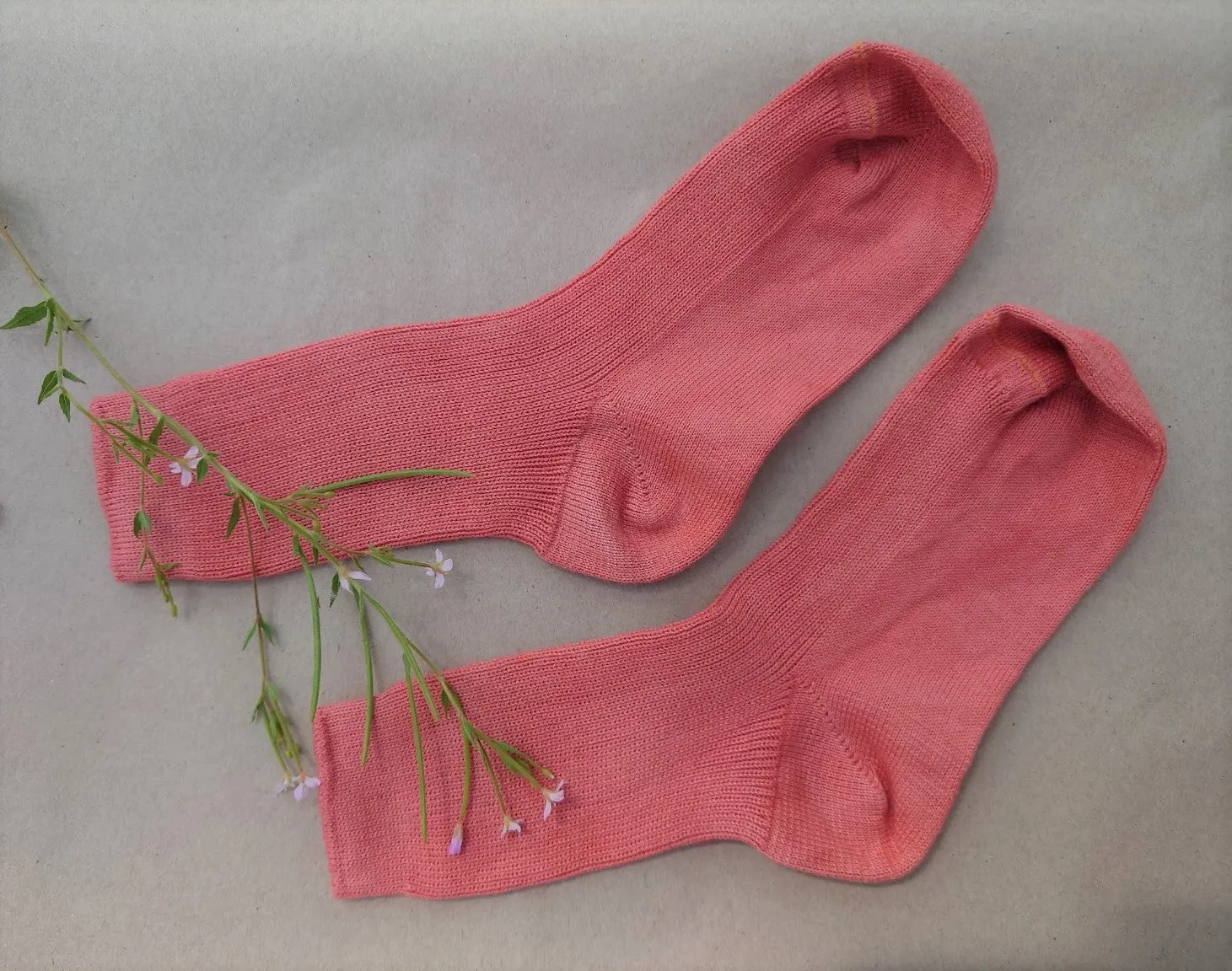 ARIA DYED ~ Children Socks. 3 Colours. Organic Cotton. Naturally dyed.