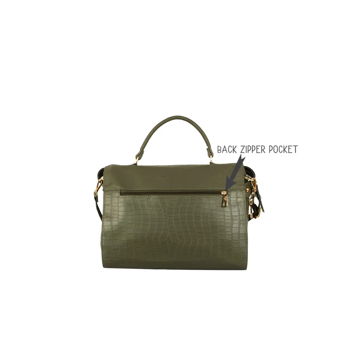 Baggit Women's Duffel Handbag - Large (Green)