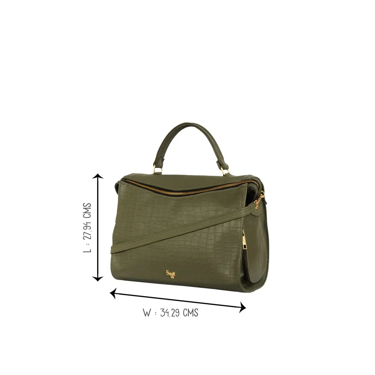 Baggit Women's Duffel Handbag - Large (Green)