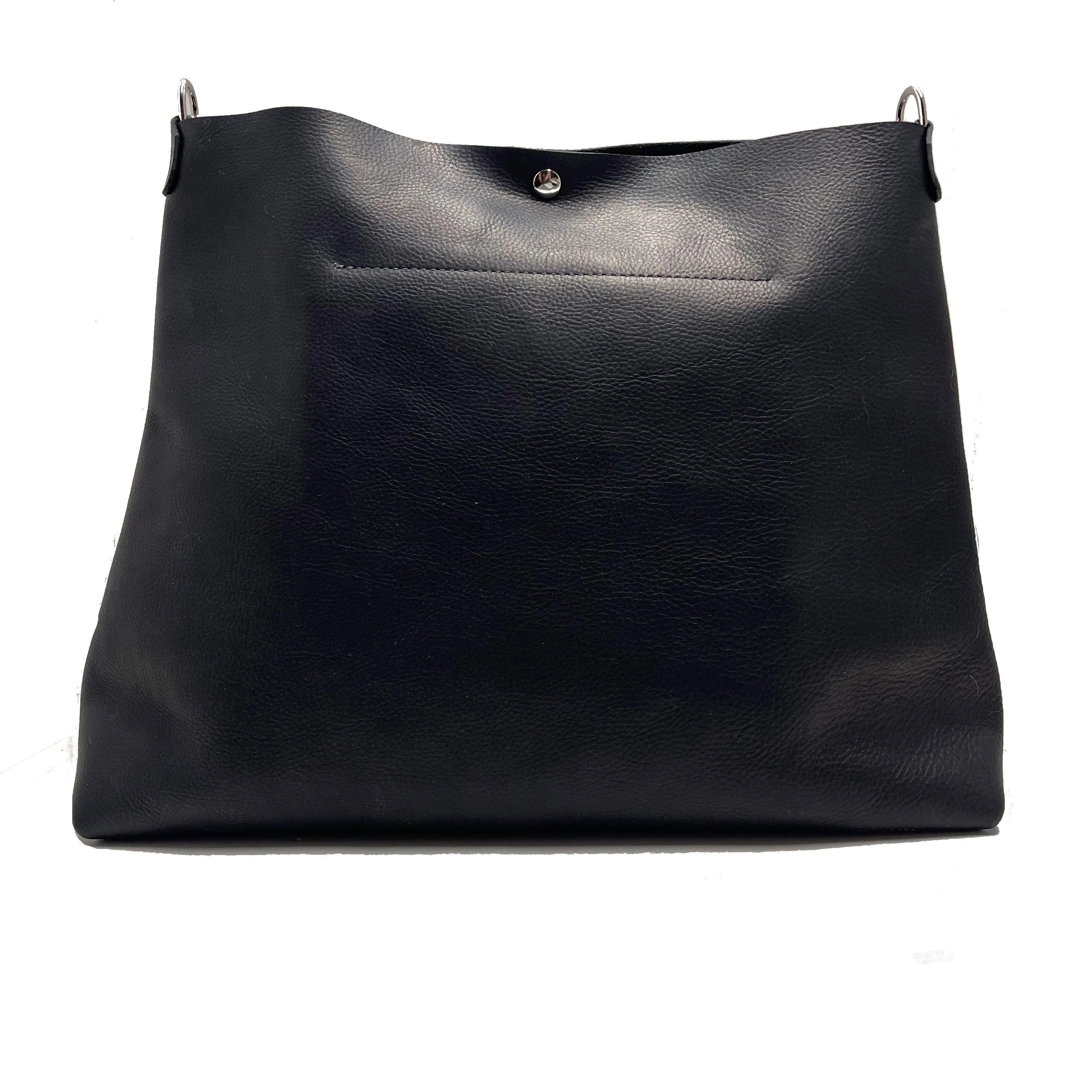 Bell Leather Shoulder Bag in Black