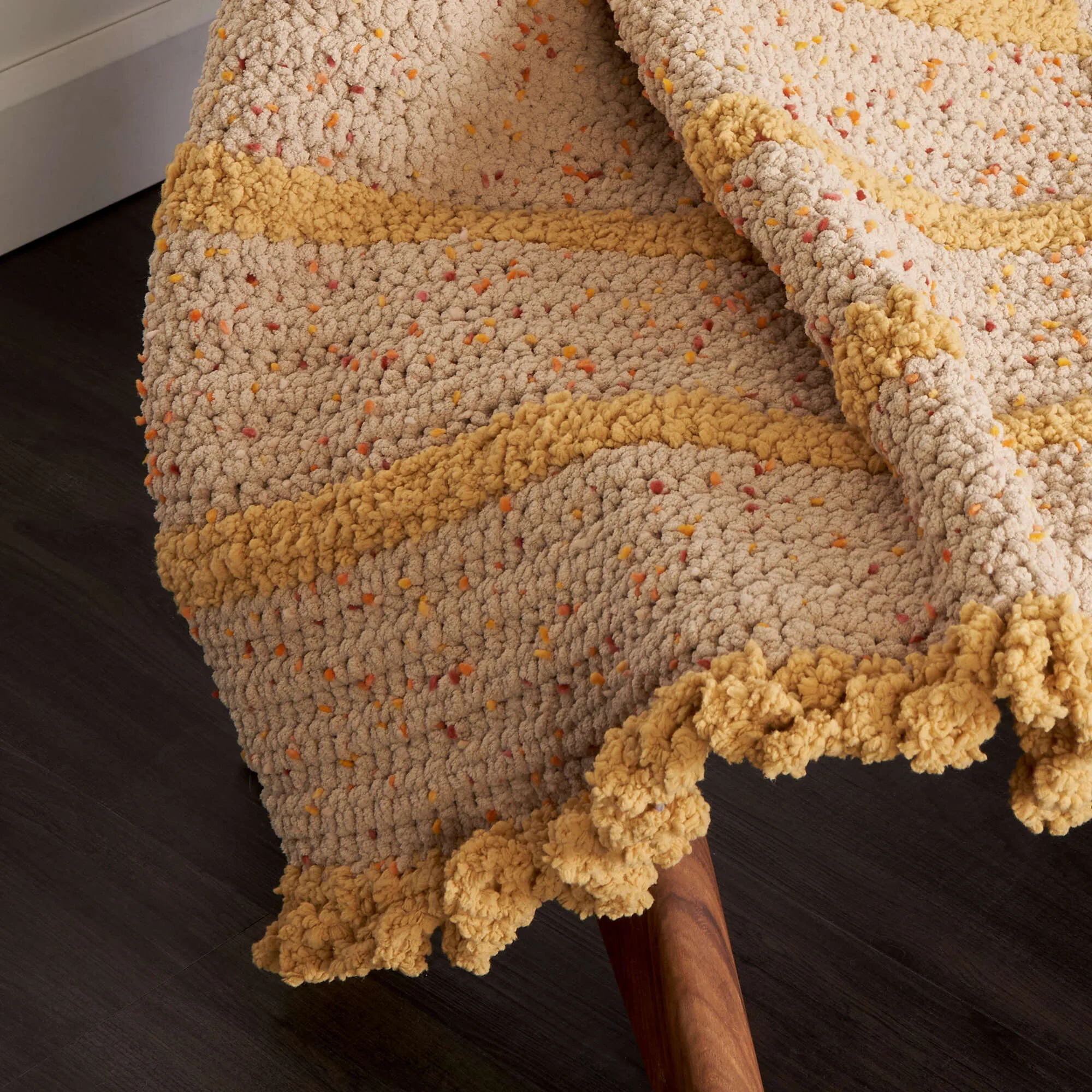 Bernat Crochet Simple Textural Relief Blanket