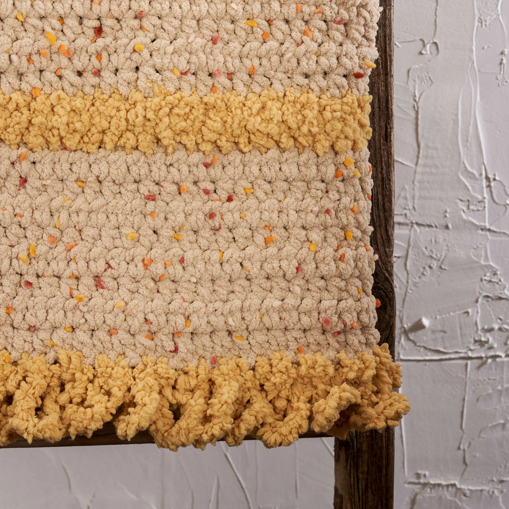 Bernat Crochet Simple Textural Relief Blanket