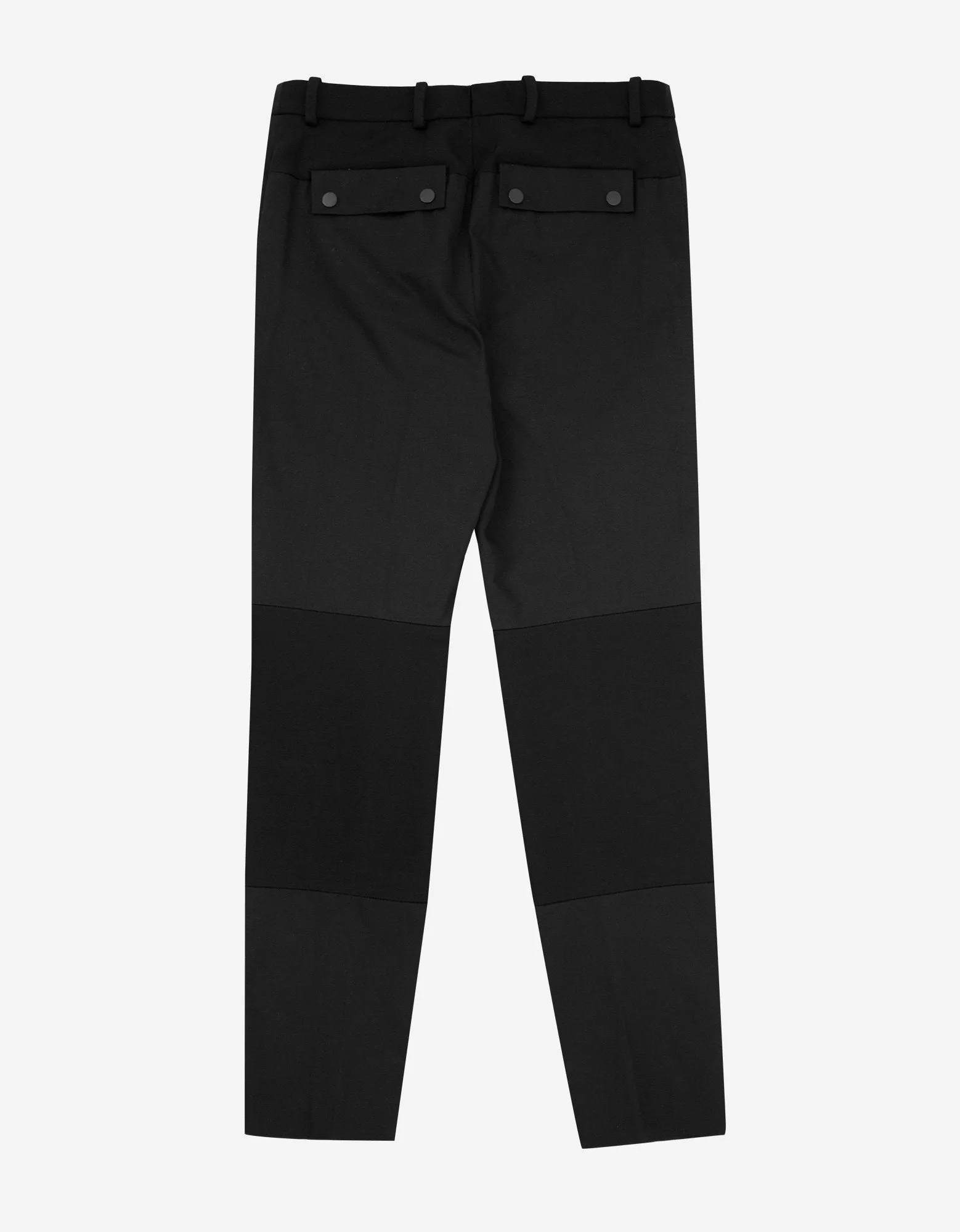 Black Contrast Panel Trousers -