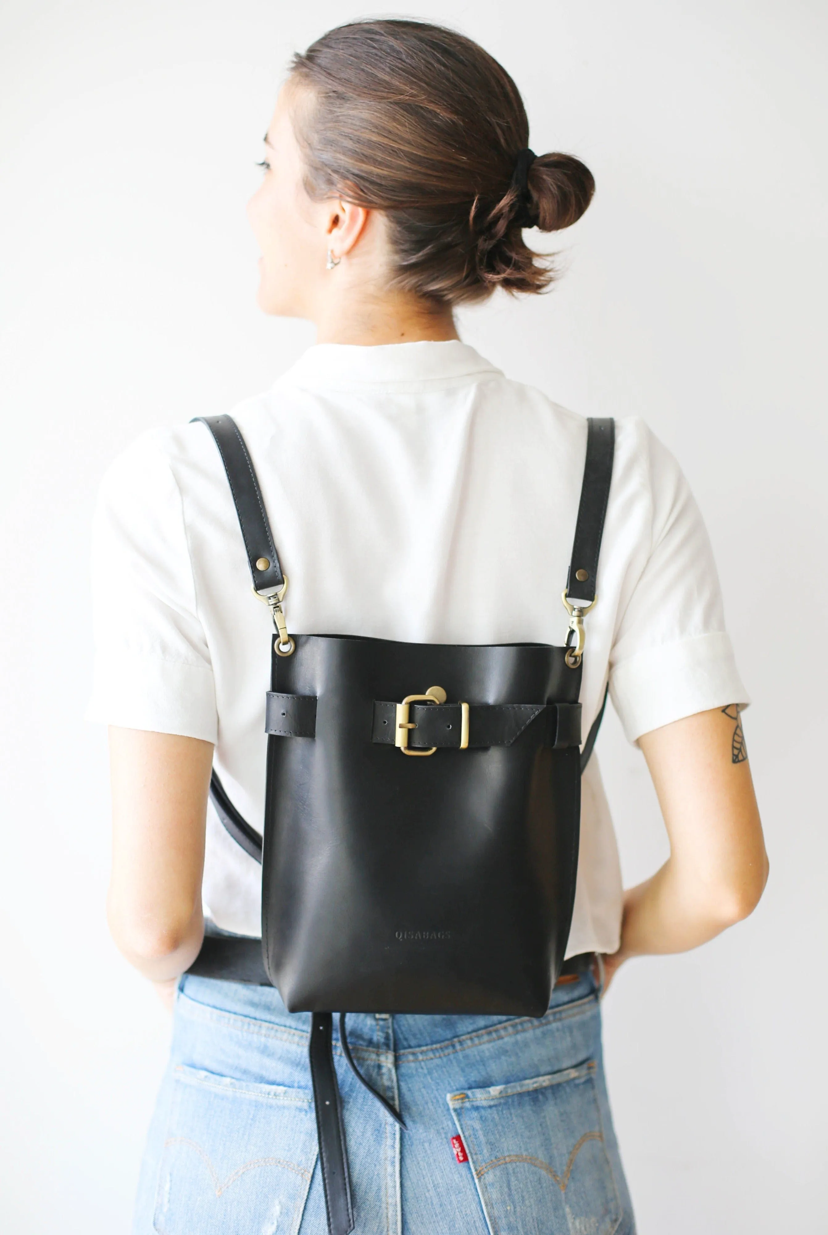 Black Leather Bag