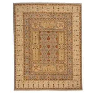 Brown Modern Wool Rug - 12'2" x 15'3"