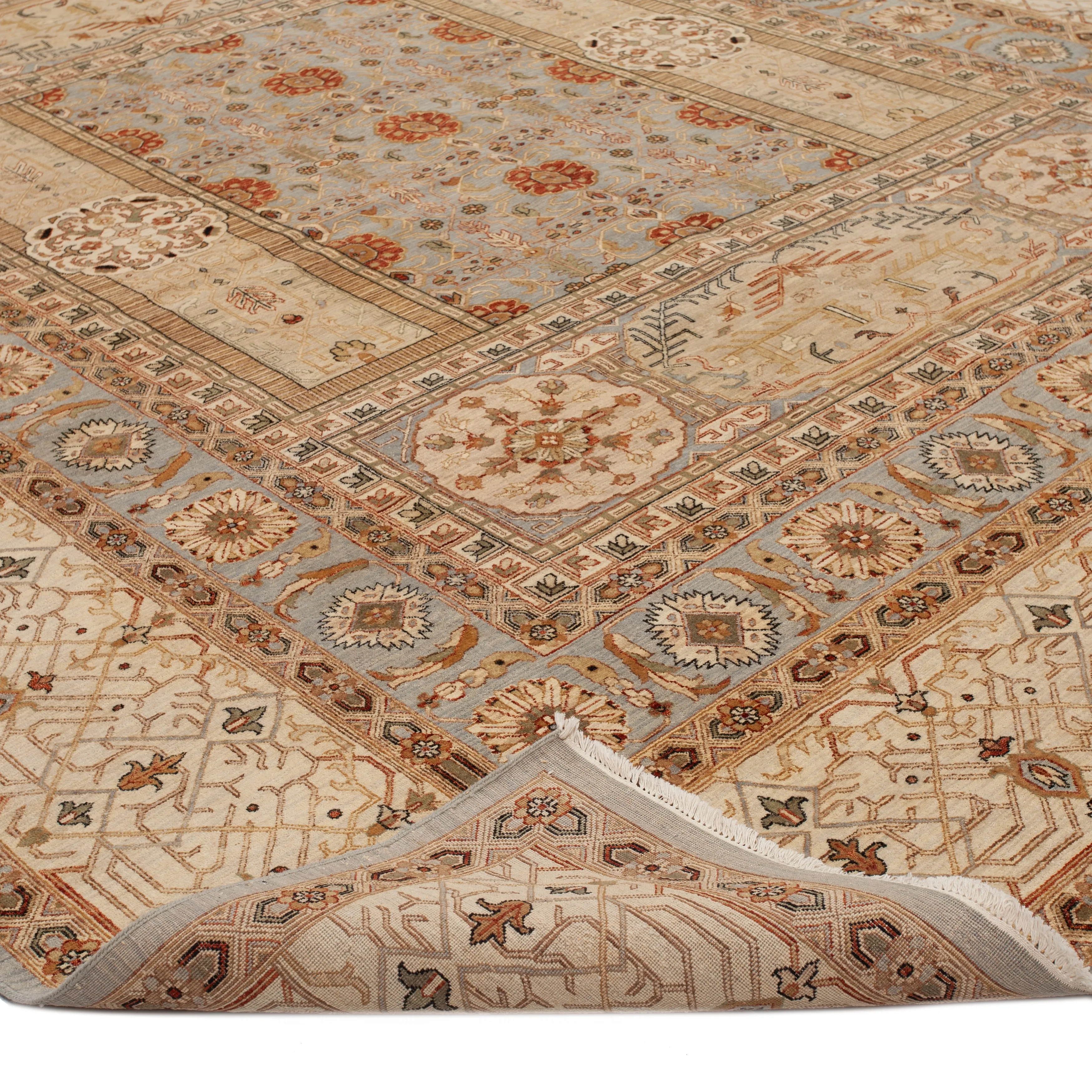 Brown Modern Wool Rug - 12'2" x 15'3"