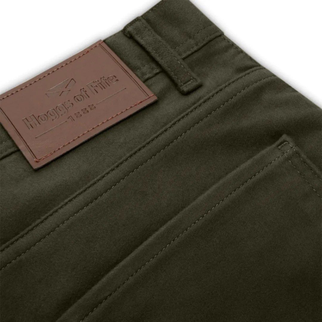 Carrick Stretch Technical Moleskin Jeans - Olive by Hoggs of Fife