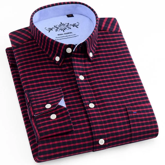 Casual Oxford Shirt Single Patch