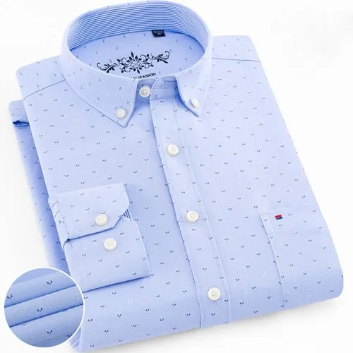 Casual Oxford Shirt Single Patch