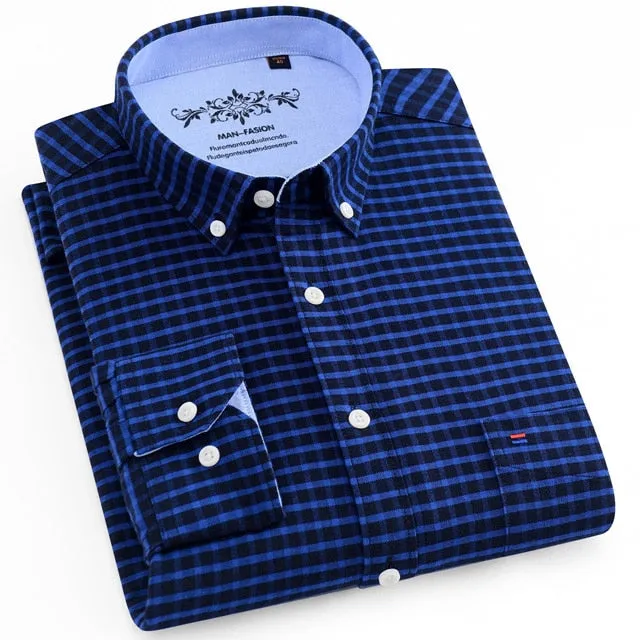 Casual Oxford Shirt Single Patch