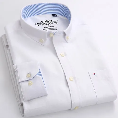 Casual Oxford Shirt Single Patch