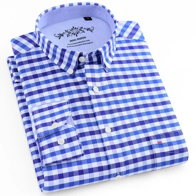 Casual Oxford Shirt Single Patch