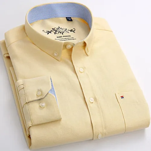 Casual Oxford Shirt Single Patch