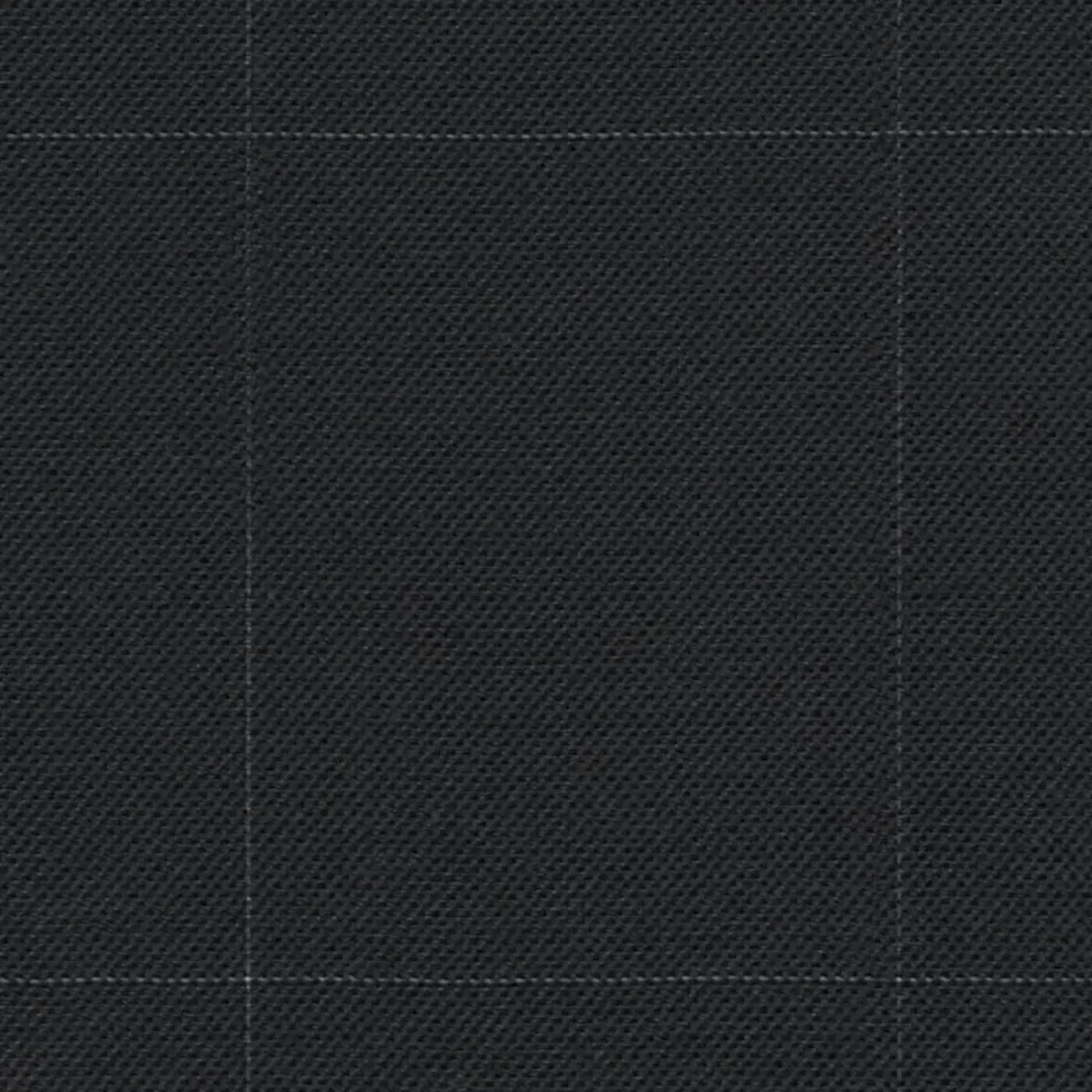 Charcoal Sharkskin with Windowpane 1 1/2 x 2 inch Super 140's All Wool Suiting By Holland & Sherry