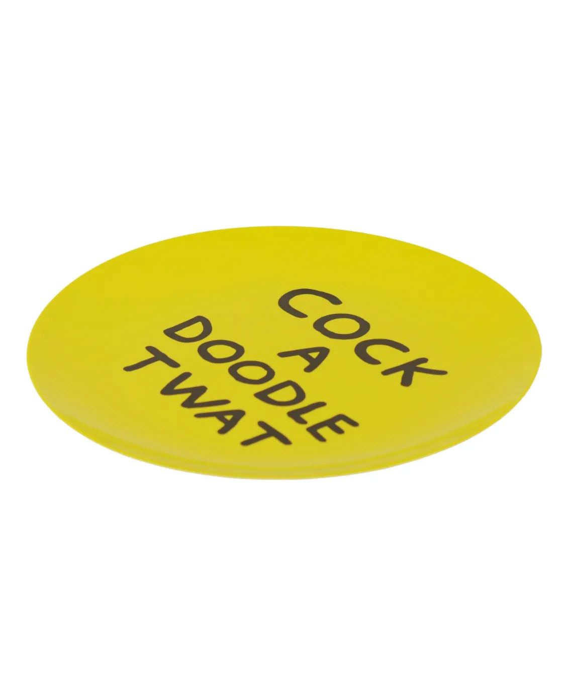 COCK A DOODLE TWAT PLATE BY THIRD DRAWER DOWN