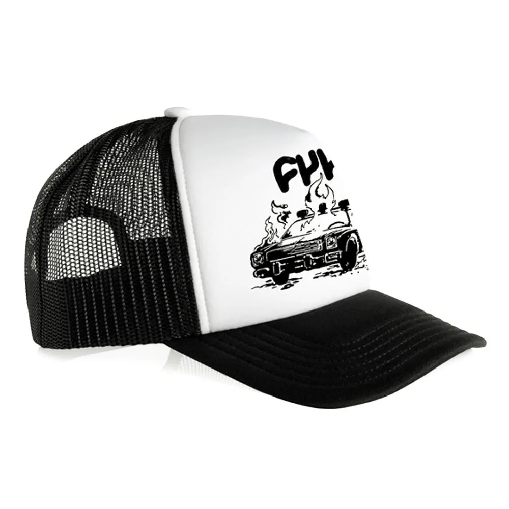 Cult Burn it Down Trucker Cap - White/Black