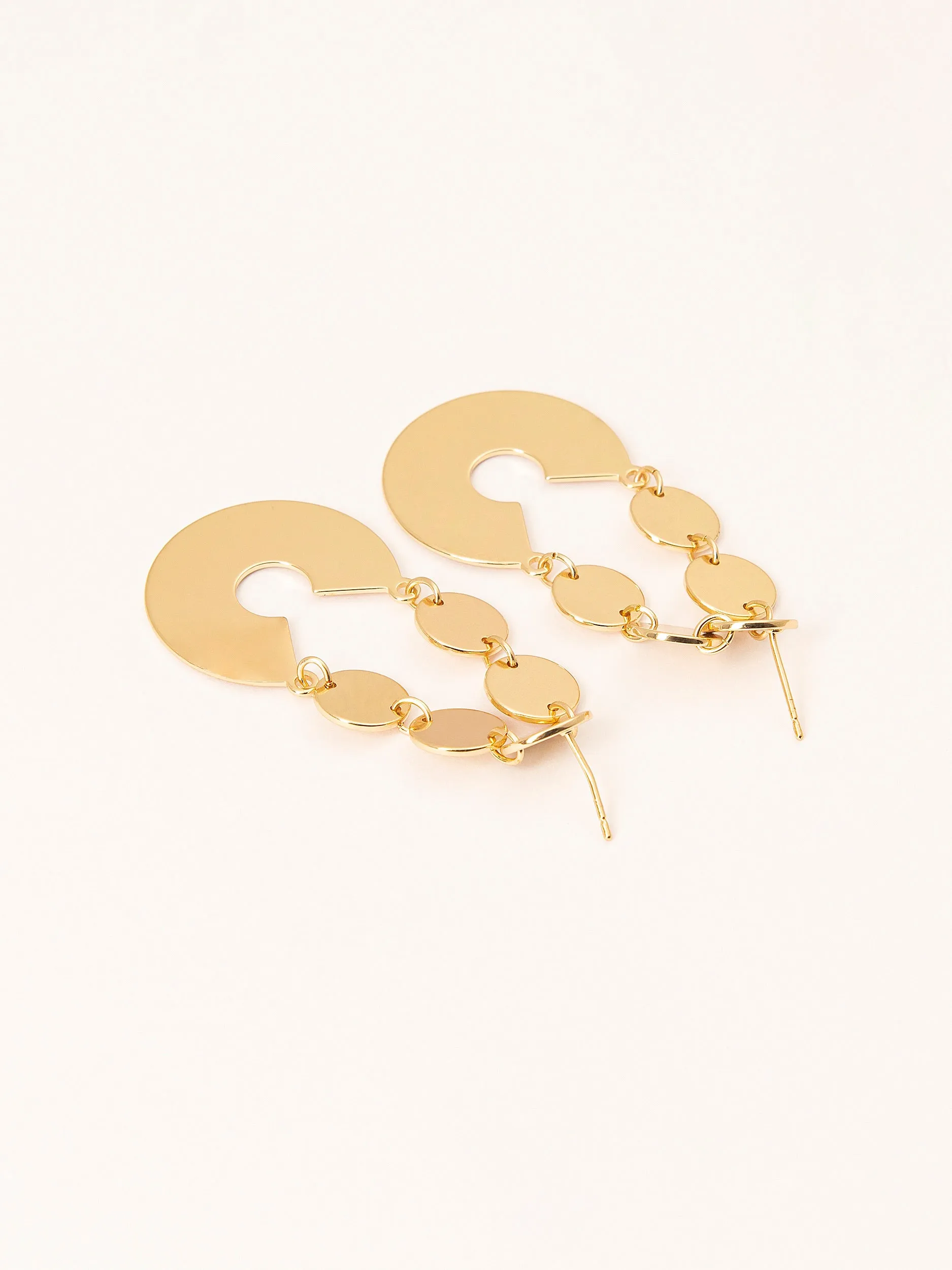 Dangling Coins Earrings