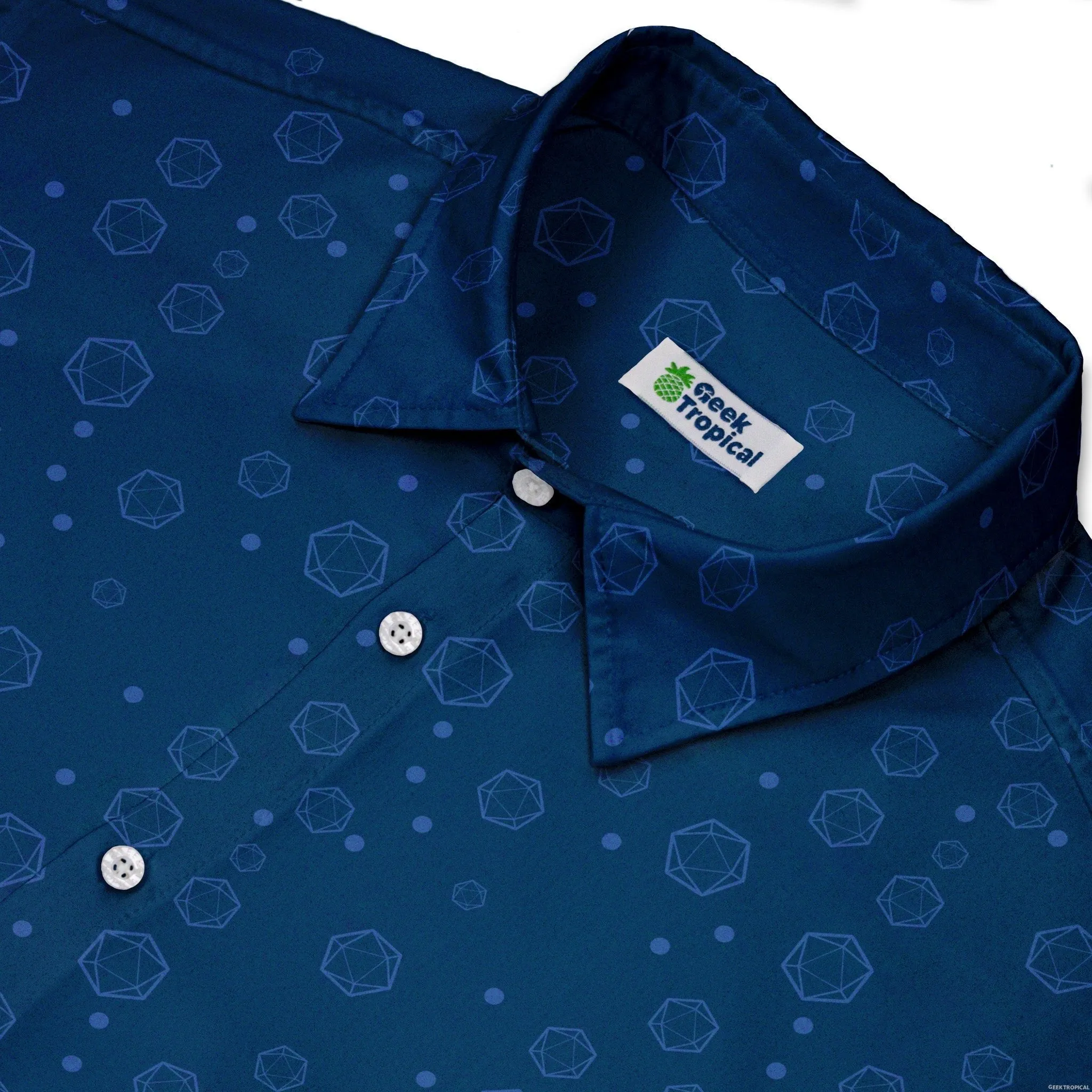 Dnd Dice Bubbles Button Up Shirt