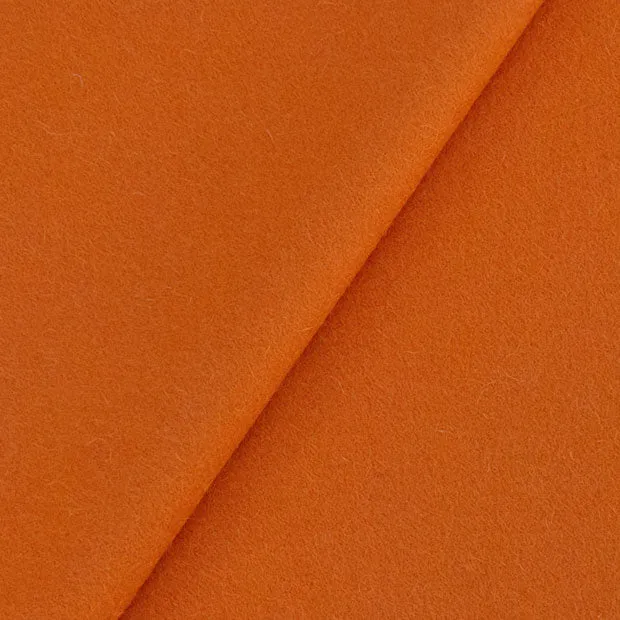 Dorr Mill ~ #4322  Orange Melton Wool Fabric