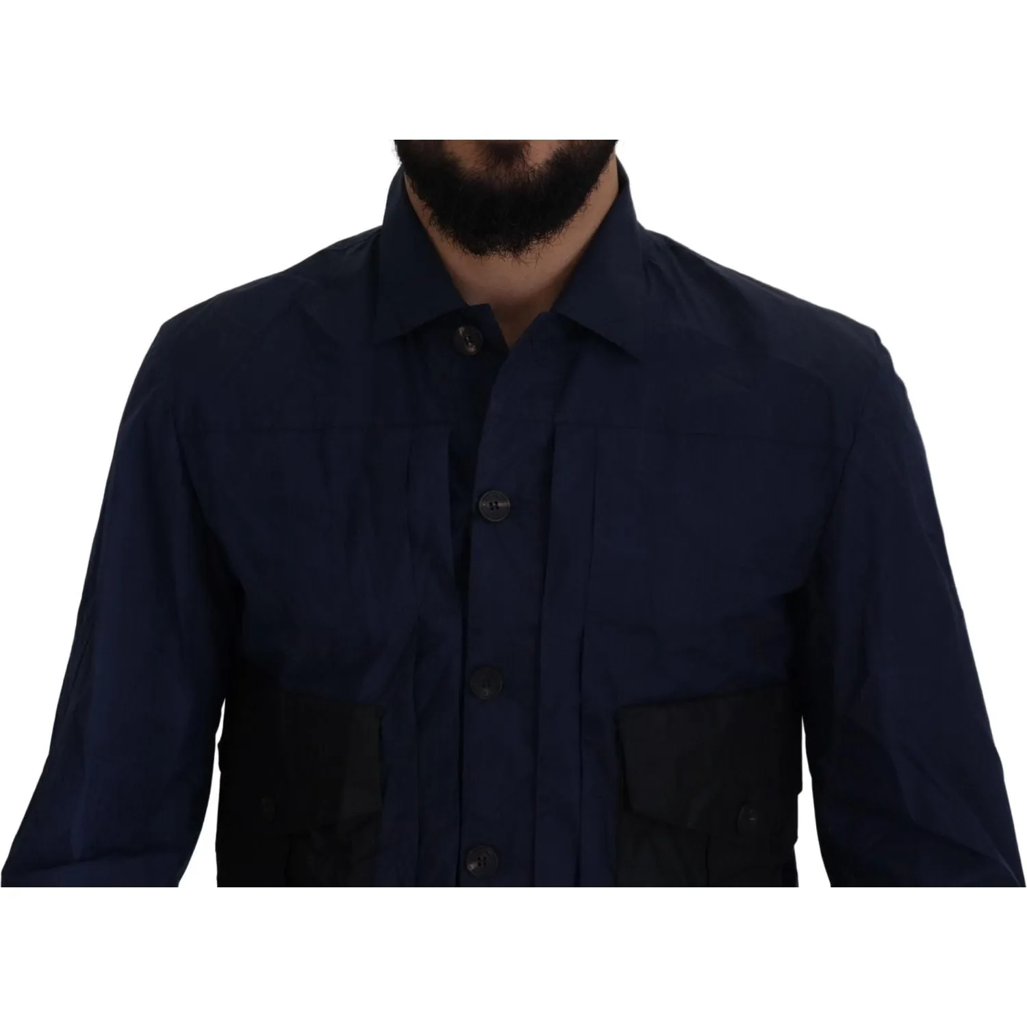 Dsquared² Svelte Dark Blue Cotton Shirt