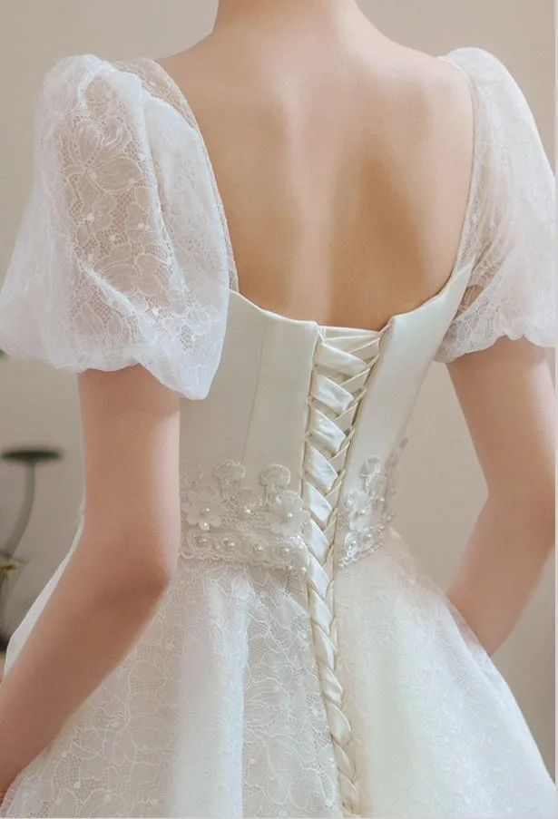 Early Spring bride new simple wedding dress- Primrose