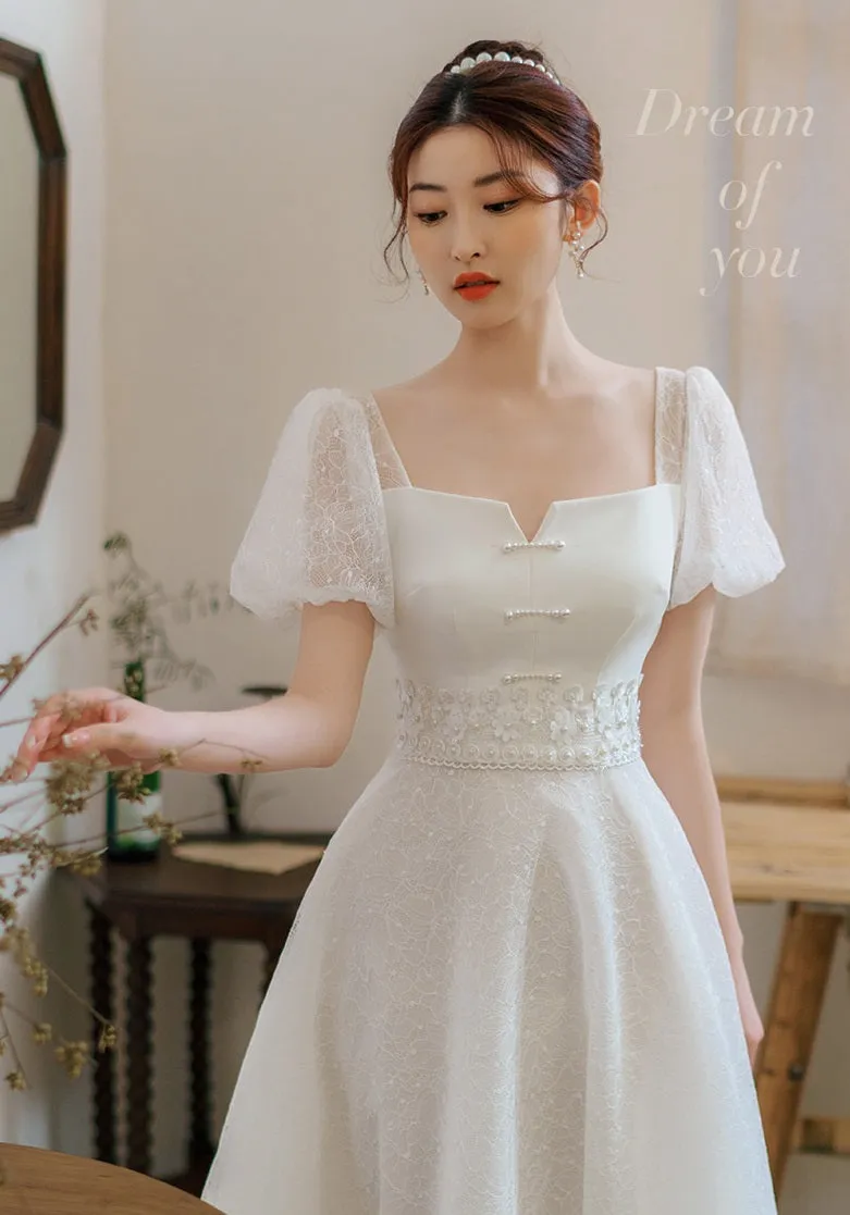 Early Spring bride new simple wedding dress- Primrose