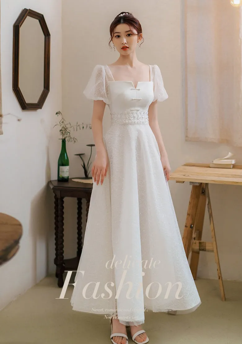 Early Spring bride new simple wedding dress- Primrose