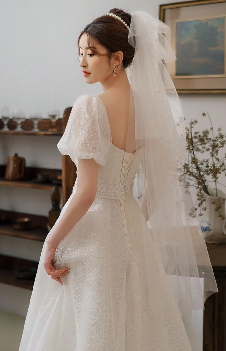 Early Spring bride new simple wedding dress- Primrose