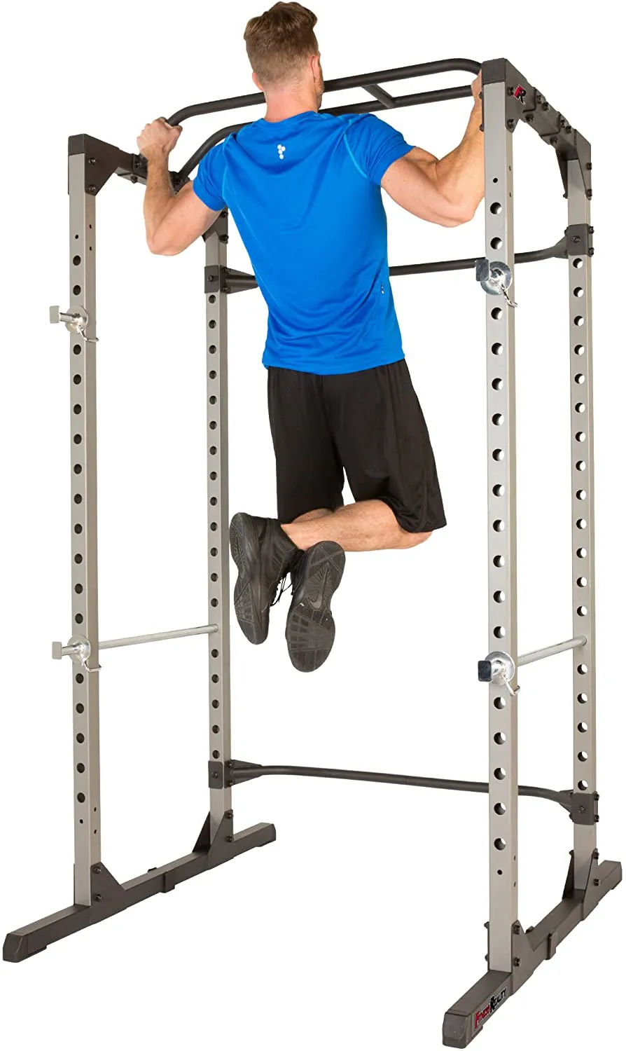 Fitness Reality 810XLT Super Max Power Cage with Optional Lat Pull-down Attachment and Adjustable Leg Hold-down