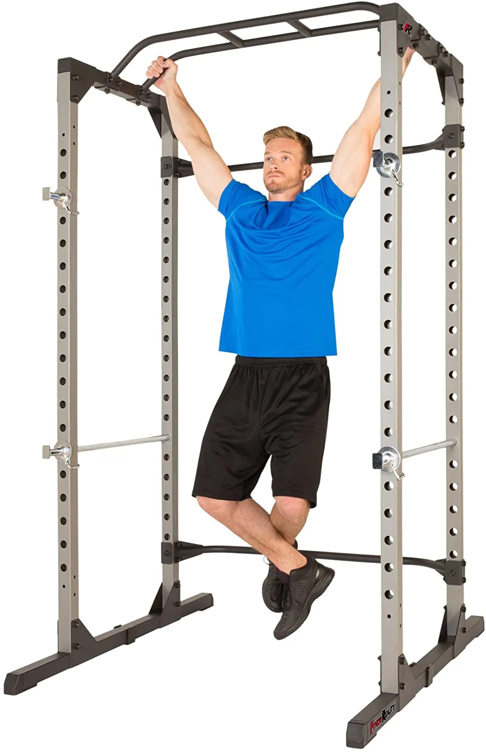 Fitness Reality 810XLT Super Max Power Cage with Optional Lat Pull-down Attachment and Adjustable Leg Hold-down