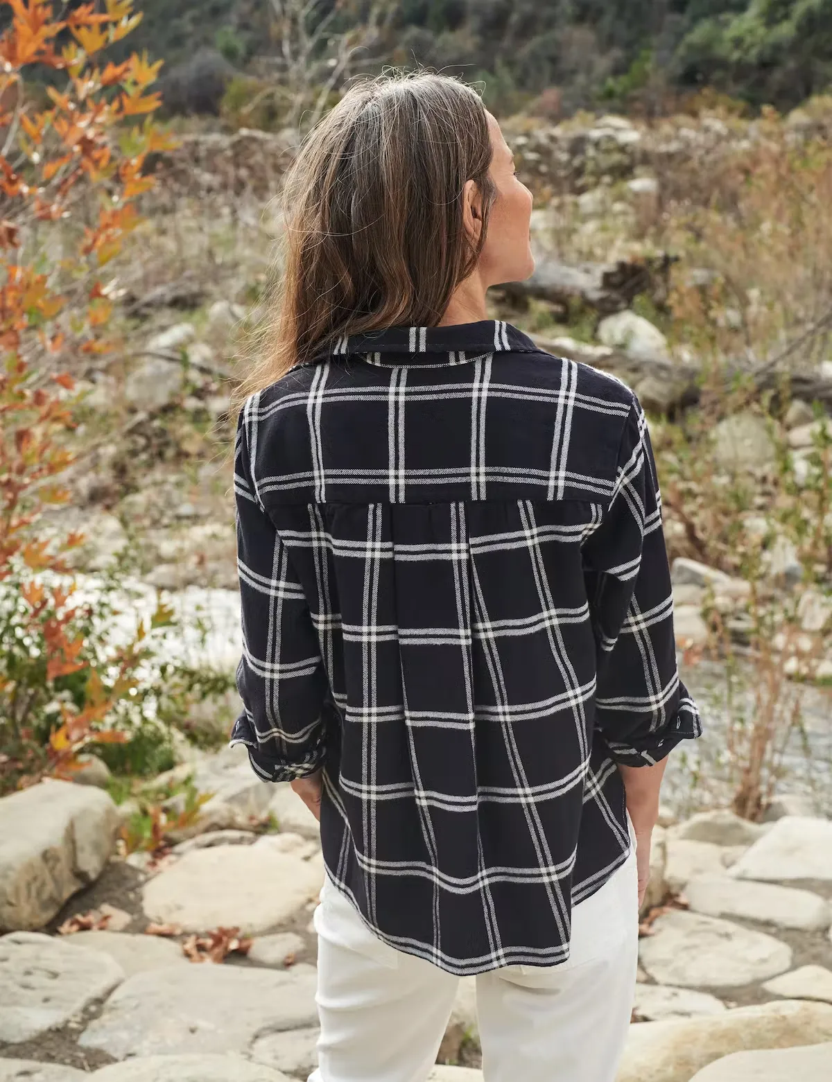 Frank & Eileen - Silvio Polar Flannel in Black Plaid