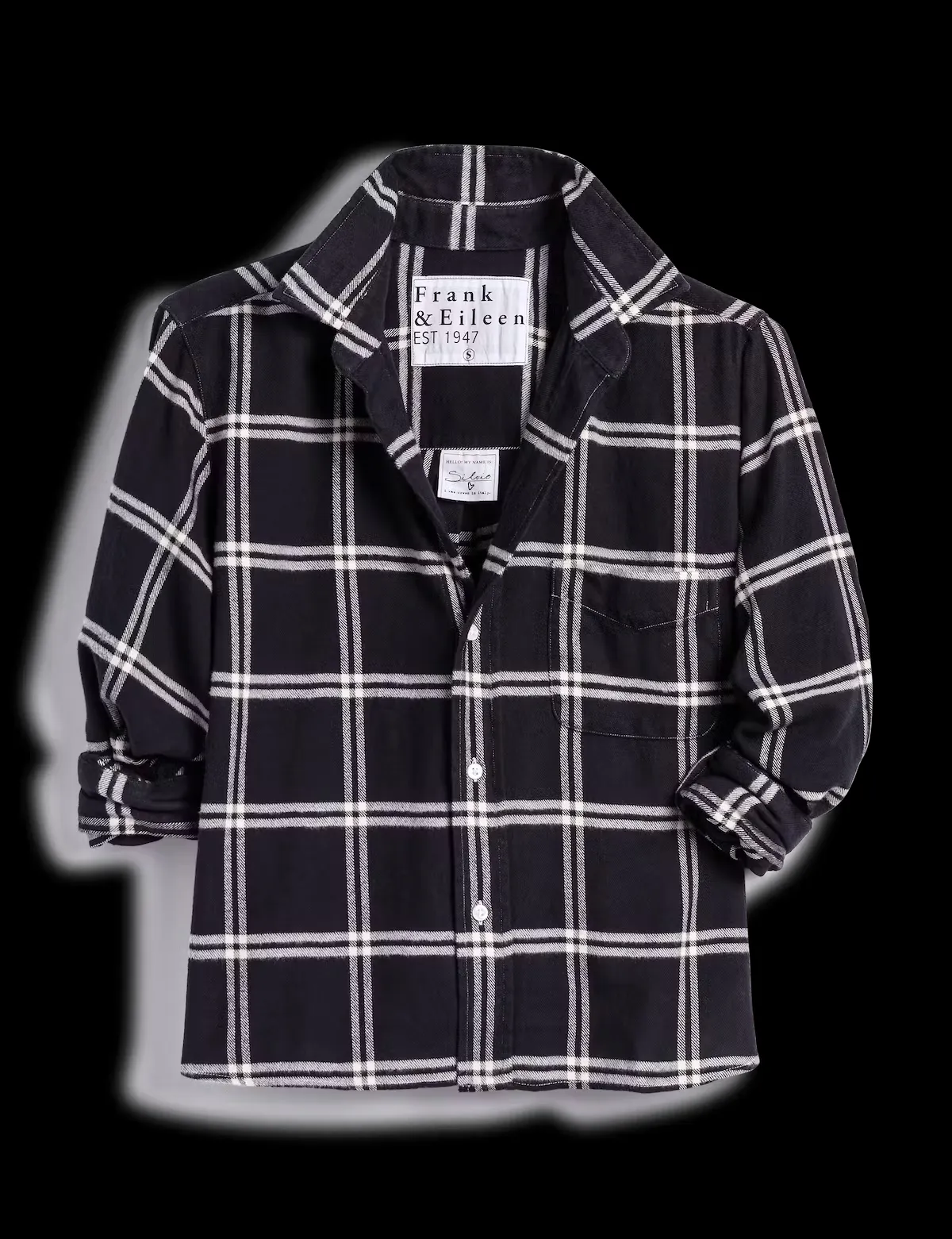 Frank & Eileen - Silvio Polar Flannel in Black Plaid