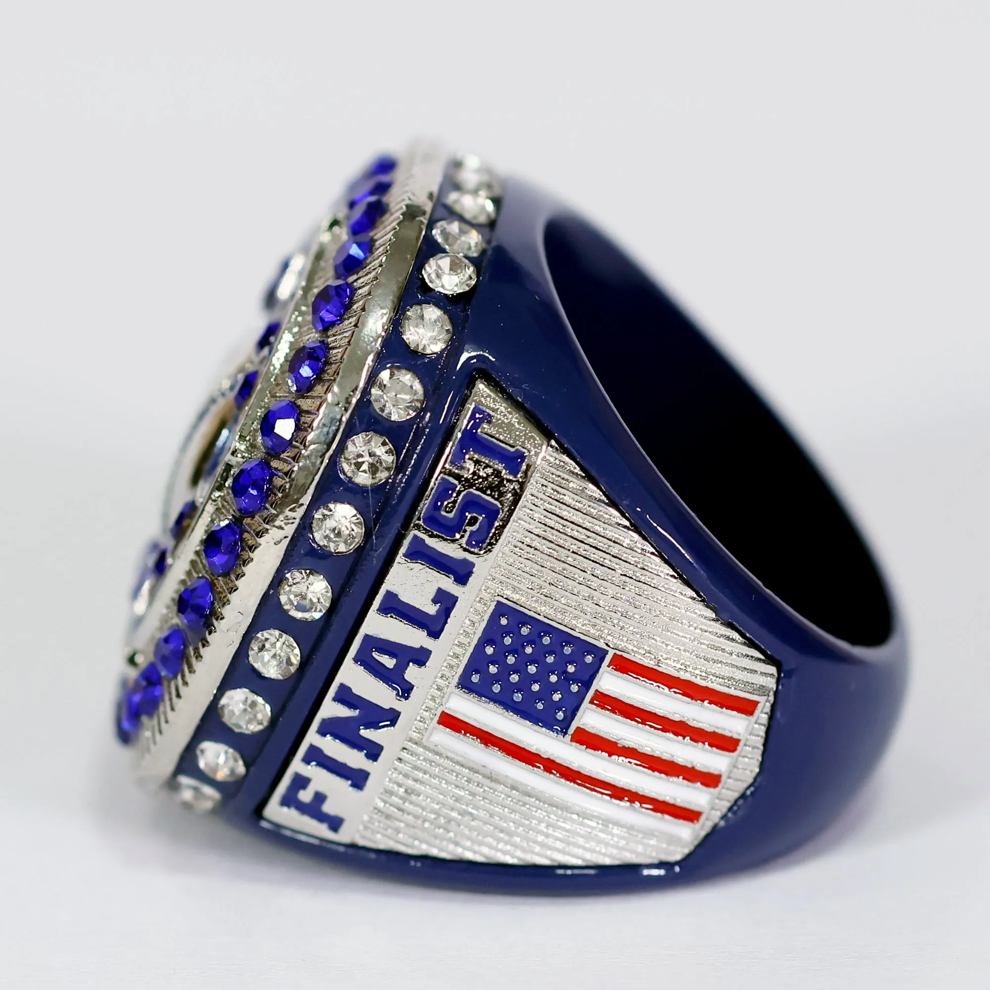 Generic Baseball/Softball Ring 10 Blue/Silver