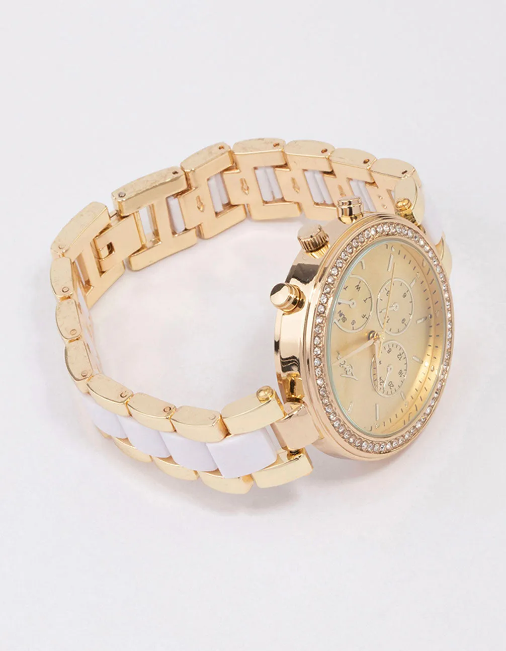 Gold & White Two-Toned Oyster Watch