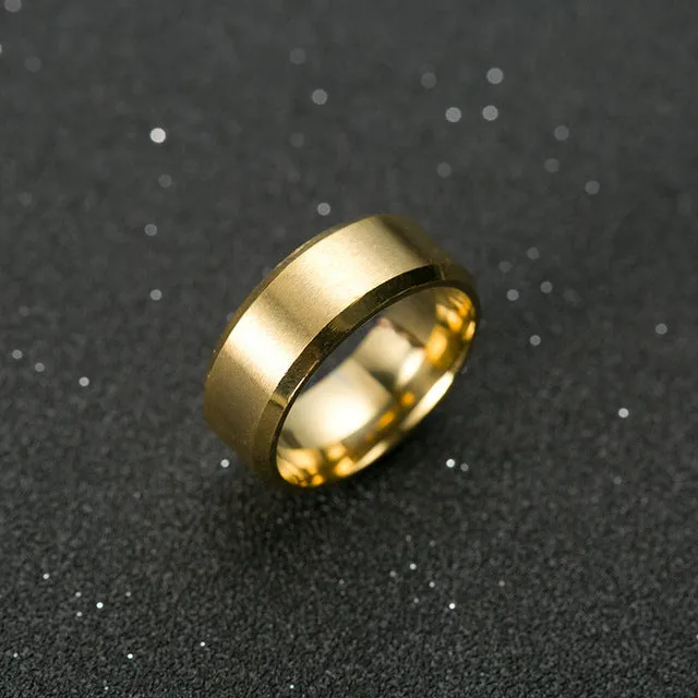 Gold rings for women Ring Men Titanium Black / Silver Ring /3 color