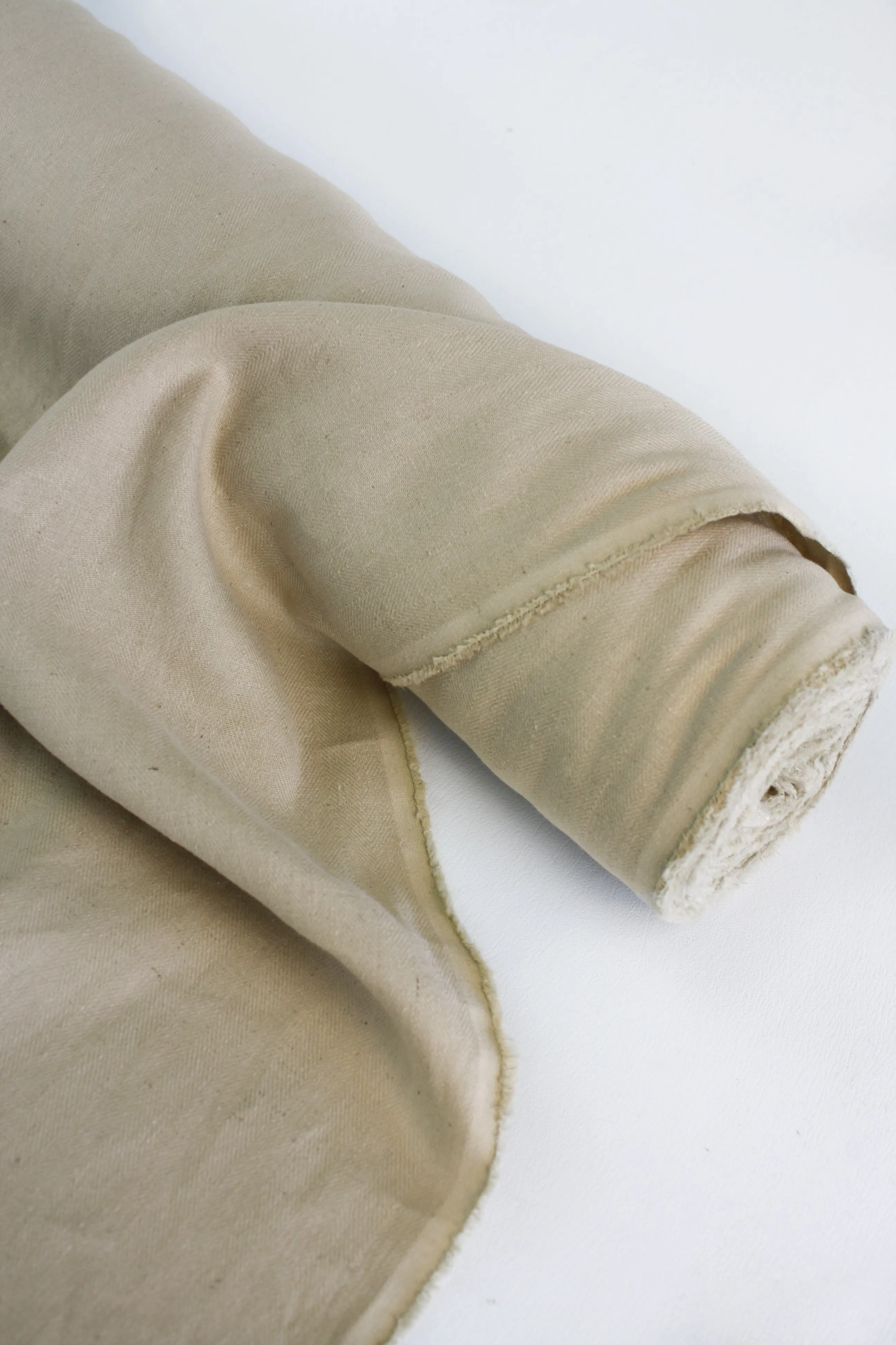 Hallie - Italian Herringbone Linen | Taupe