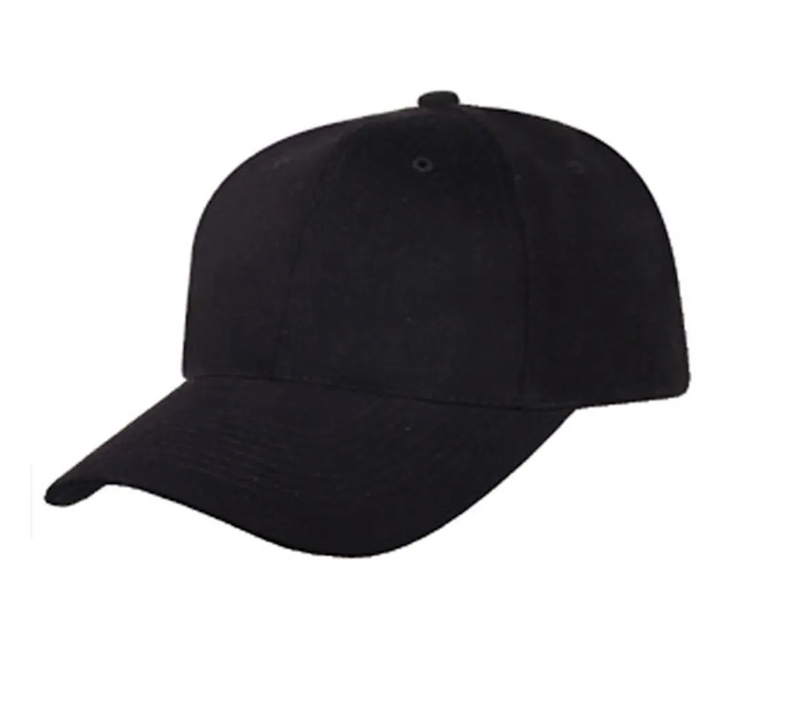 Heavy Brushed Cotton 6 Panel Low Crown Baseball Caps Hats Solid Two Tone Colors