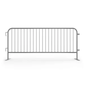 Heavy Duty Interlocking Steel Barricade, Hot Dipped Galvanized, 8.5 Ft. - Angry Bull Barricades