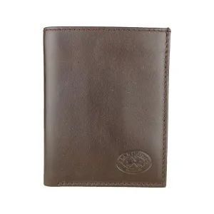 La Martina Elegant Dark Brown Leather Passport Holder