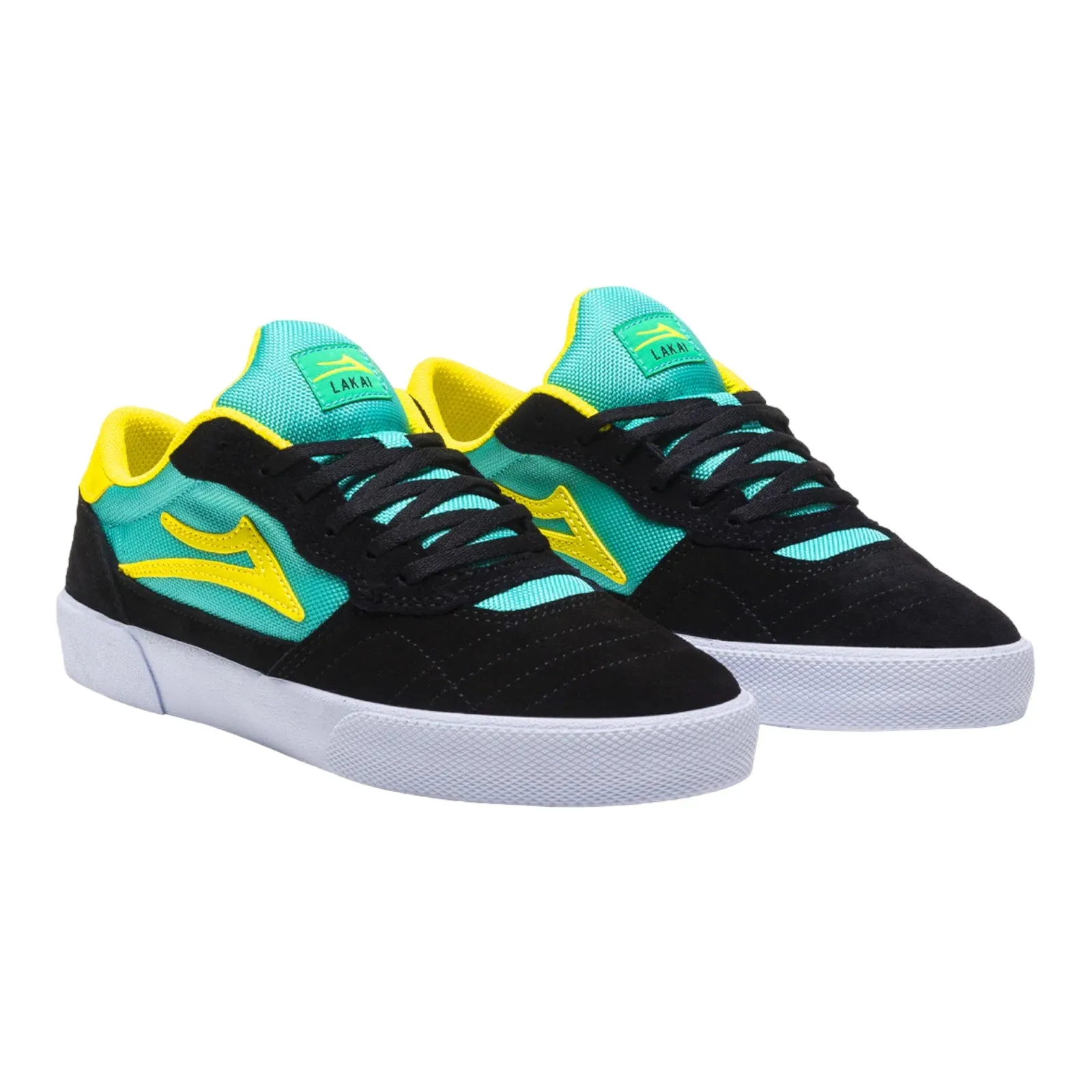 LAKAI CAMBRIDGE BLACK/TEAL SUEDE