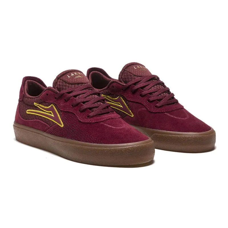 Lakai ESSEX - BURGUNDY SUEDE - 60.91% LEATHER 39.09% TEXTILE Shoes