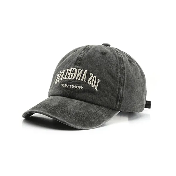 Los Angeles Embroidery Grey Adjustable Baseball Cap 洛杉磯刺繡灰色可調節棒球帽 KCHT2397b