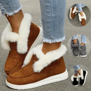 LovelyRLovely Women's Warm Plush Fur Ankle Boots