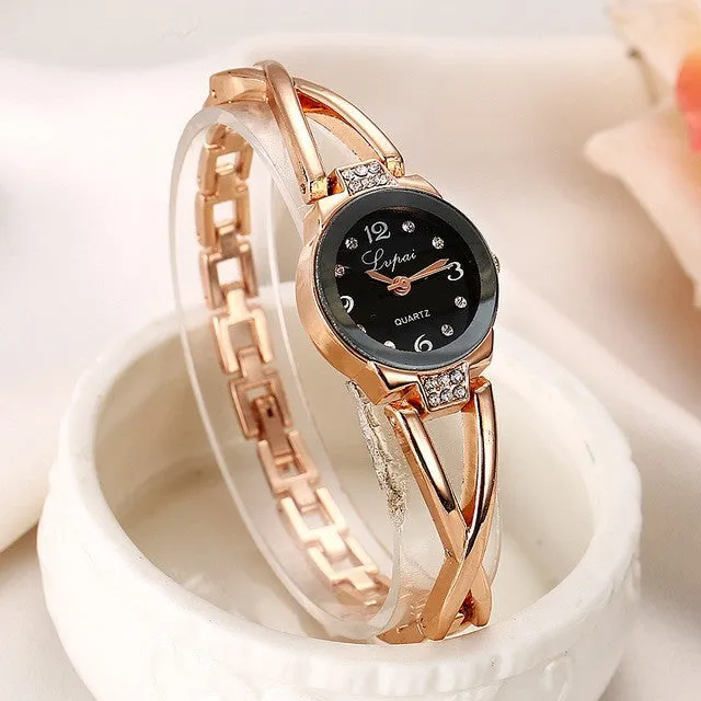 Lvpai 2016 Summer Style Gold Watch Brand Watch Women Wristwatch Ladies Watch Clock Female Wristwatches Stainless Gold Watches