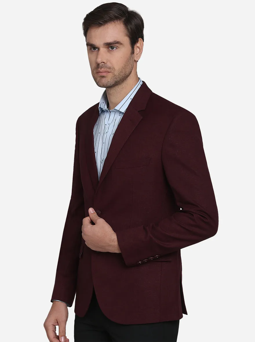 Maroon  Blazer  | JB Studio