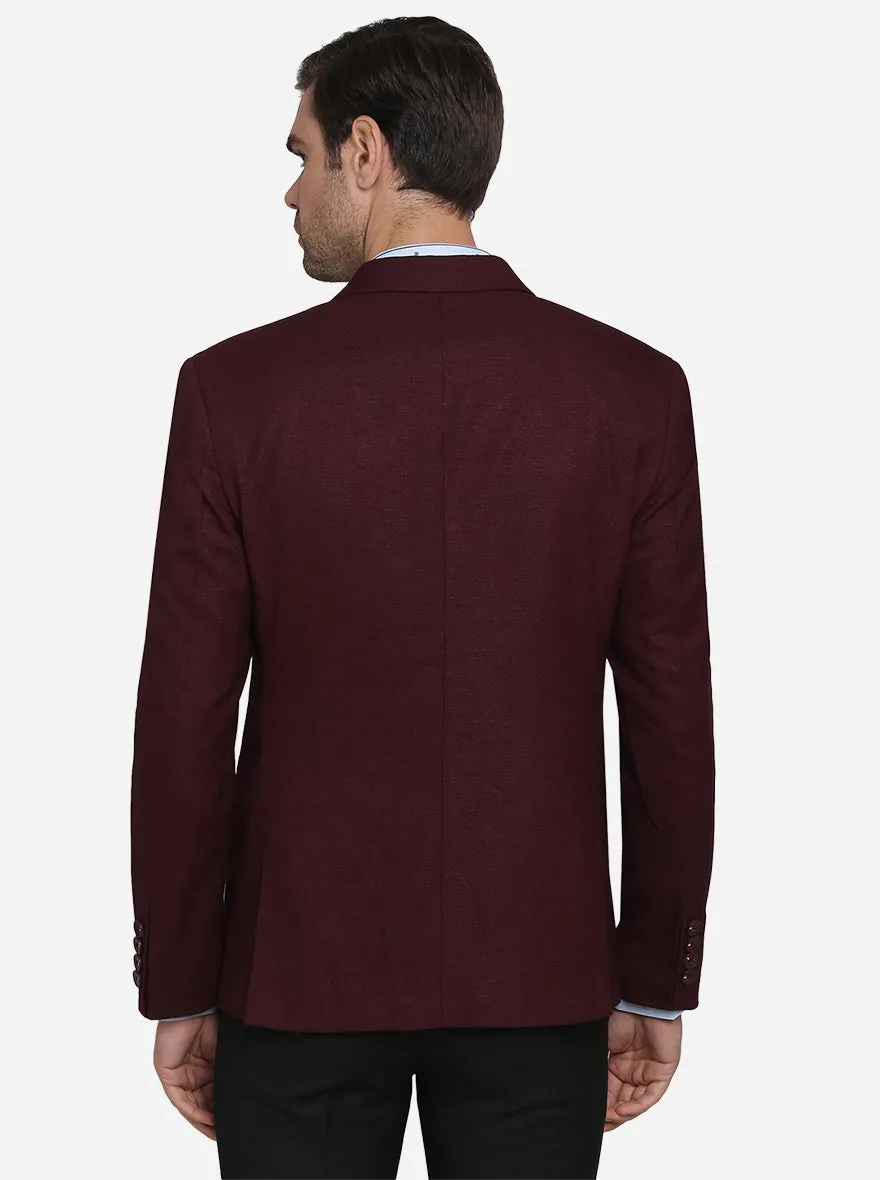 Maroon  Blazer  | JB Studio